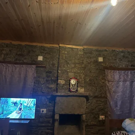 Jani Stone House Fireplace Near Quiet Nature